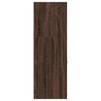 Apothekerskast 40x41x118 cm bewerkt hout bruin eikenkleurig - thumbnail