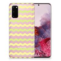 Samsung Galaxy S20 | TPU bumper | Waves Yellow - thumbnail