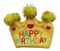 FOFOS VERJAARDAGSKROON KAT 9X2X7,5 CM - thumbnail