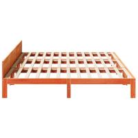 Bedframe zonder matras 240x200 cm massief grenenhout wasbruin - thumbnail