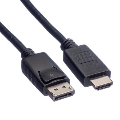 ROLINE DisplayPort Kabel DP - HDMI, M/M, zwart, 4,5 m ROLINE DisplayPort Kabel DP - HDMI, M/M, zwart, 4,5 m