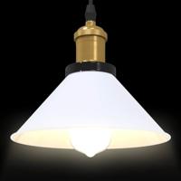 Hanglamp in hoogte verstelbaar E27 22 cm metaal glanzend wit - thumbnail