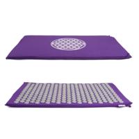 Spijkermat Shakti Mat Katoen Lotus Paars met Flower of Life - thumbnail