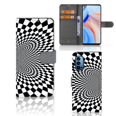 OPPO Reno 4 Pro 5G | Book Case | Illusie OPPO Reno 4 Pro 5G | Book Case | Illusie