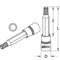 KS Tools 9111972 911.1972 Verwisselbare kop - thumbnail