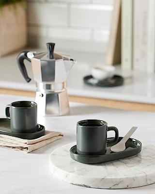 Blomus Kopjes met Schotel Pilare Agave Green 100 ml - 2 Stuks Blomus Kopjes met Schotel Pilare Agave Green 100 ml - 2 Stuks