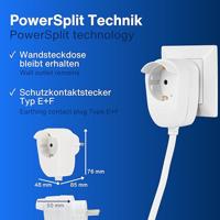 REV 0012392114 Stekkerdoos met schakelaar 3-voudig Wit Randaarde stekker 1 stuk(s) - thumbnail