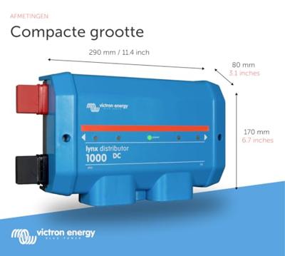 Victron Energy LYN060102000 Lynx Distributor Zonne-energie zekeringhouder Victron Energy LYN060102000 Lynx Distributor Zonne-energie zekeringhouder
