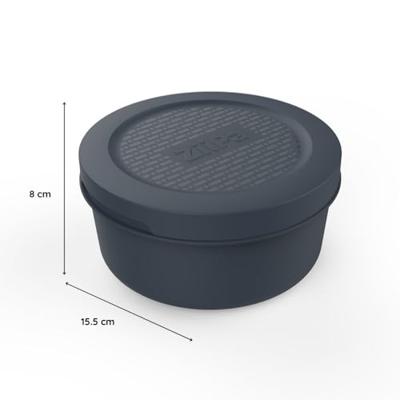 ZiiPa Pizzadeeg doos - ø 16 cm / 250 gram - Leisteen - 6 stuks