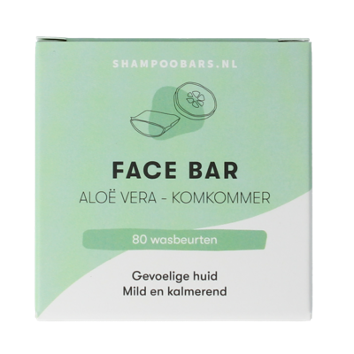 Face bar aloe vera & komkommer 60 Gram Face bar aloe vera & komkommer 60 Gram
