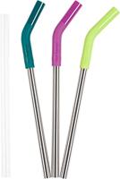 Klean Kanteen Straw 3 Pack - 10Mm Rietje Drinken Accessoire Multi Color/Brushed Stainless - thumbnail
