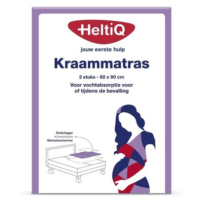Heltiq Kraammatras 60 x 90cm zak 2 Stuks Heltiq Kraammatras 60 x 90cm zak 2 Stuks