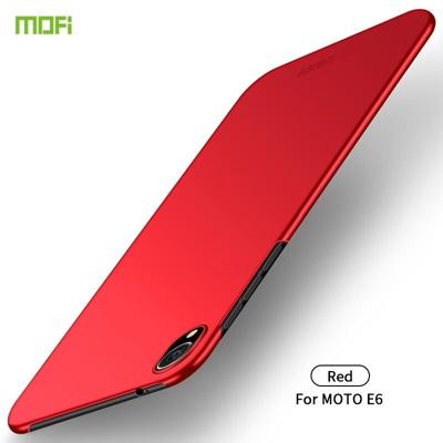 MOFI Frosted PC ultradun hard case voor Motorola Moto E6 (rood) MOFI Frosted PC ultradun hard case voor Motorola Moto E6 (rood)