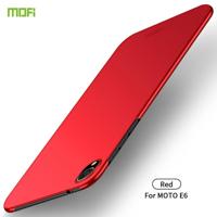 MOFI Frosted PC ultradun hard case voor Motorola Moto E6 (rood) - thumbnail
