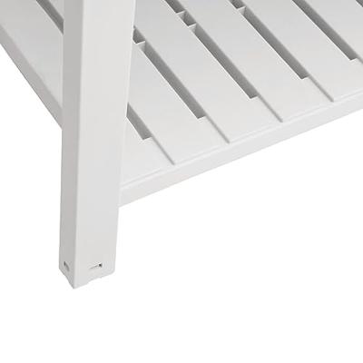 VidaXL Plantenbak verhoogd 110x45x79 cm polypropeen wit