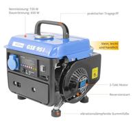 GÜDE GSE 951 2-takt Aggregaat 1 kW 15.6 kg 650 W - thumbnail