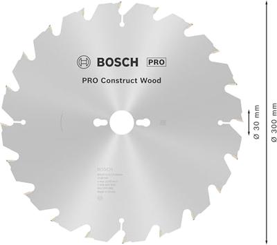 Bosch Accessoires Cirkelzaagblad Construct Wood 300 x 30 x 3,2 mm, 20 1st - 2608640690 Bosch Accessoires Cirkelzaagblad Construct Wood 300 x 30 x 3,2 mm, 20 1st - 2608640690