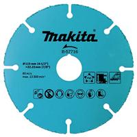 Makita Accessoires Doorslijpschijf 125X1.0 Multi Hm - B-57722 - B-57722 - thumbnail