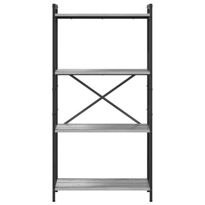 Boekenkast Grijs sonoma 60 x 30 x 118 cm Bewerkt hout Boekenkast Grijs sonoma 60 x 30 x 118 cm Bewerkt hout