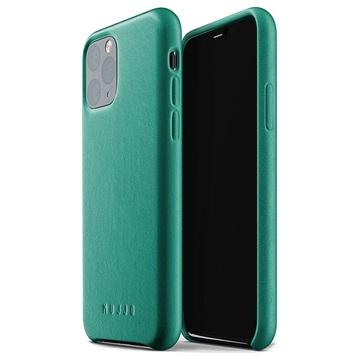 Mujjo Leather Case iPhone 11 Pro groen