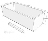 Xenz beterbad baddrager voor society 200x90cm - thumbnail