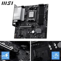 MSI PRO B840M-P WIFI6E AM5 mATX MB Moederbord Socket AMD AM5 Vormfactor Micro-ATX Moederbord chipset AMD® B840 - thumbnail