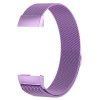 Fitbit Charge 3 & 4 milanese bandje - Maat: Large - Lichtpaars - thumbnail