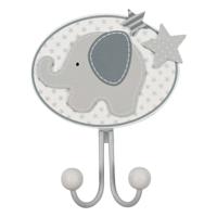 Goki houten kapstok haak olifant - thumbnail