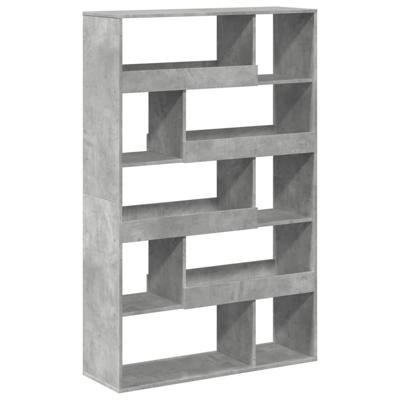 kamerscherm 100x33x156,5 cm bewerkt hout betongrijs - thumbnail