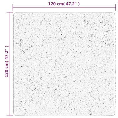 VidaXL Vloerkleed pamplona shaggy hoogpolig modern 120x120 cm groen - thumbnail