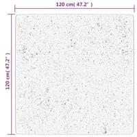 Vloerkleed shaggy hoogpolig modern 120x120 cm groen - thumbnail