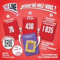 Bordspel - ASMODEE - De Rode Lijn - Modern raadspel - Draagbaar formaat - 174 kaarten - thumbnail