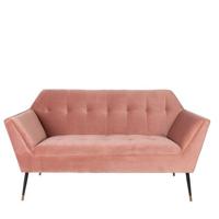 Dutchbone 2-zits Bank 'Kate', kleur Roze - thumbnail