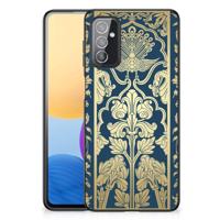 Samsung Galaxy M52 Bloemen Hoesje Beige Flowers - thumbnail