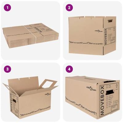 VidaXL Verhuisdoos 20 pcs naturel 59 x 31,5 x 31,5 cm karton