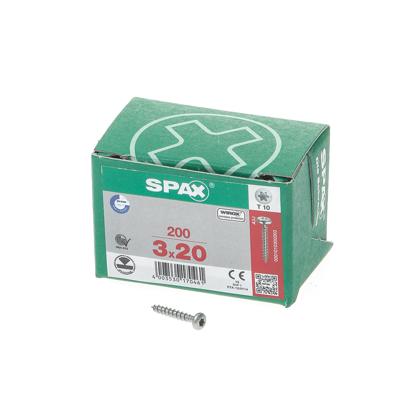 Spax bolkop t10 3,0x20(200)