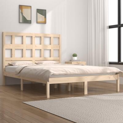 Bedframe zonder matras massief grenenhout 120x190 cm