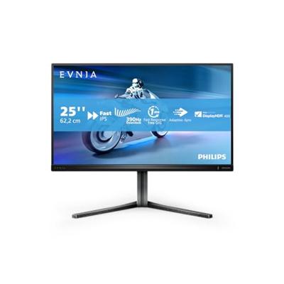 Philips Evnia 25M2N5200U - Gaming Monitor Full HD 25 inch, 360 Hz, 1 ms, FreeSync Premium, HDR400 (1920 x 1080, 2 x HDMI 2.0, 1x DisplayPort 1.4, USB-hub) zwart