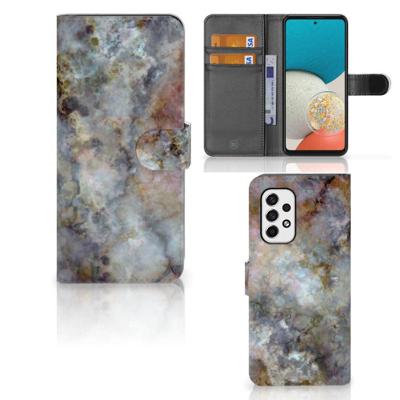 Samsung Galaxy A53 | Bookcase | Marmer Grijs Samsung Galaxy A53 | Bookcase | Marmer Grijs