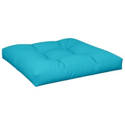 Palletkussens 2 st stof turquoise