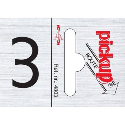 Route alulook 25 x 44 mm Sticker pick up cijfer 3 Pickup - Pickup