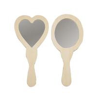 Creativ Company Versier je houten handspiegel, 2st. 25cm - thumbnail