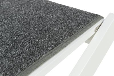 TRIXIE LOOPPLANK MET UITKLAPBARE TREDEN MDF WIT 44X106X46 CM