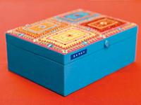 Relieftape dymo embossing vinyl 9mm blauw - thumbnail