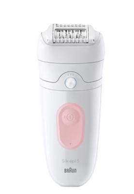 Draadloze elektrische epilator - BRAUN - SILK EPIL 5-000 - Waterdicht - 2 snelheden - Roze / Wit