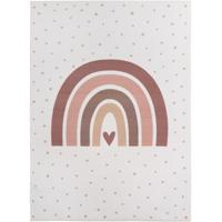 Kindervloerkleed Rechthoek Regenboog COCO Crème - Zacht Speelkleed voor Babykamer en Kinderkamer - thumbnail