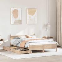 Bedframe zonder matras massief grenenhout 120x200 cm - thumbnail