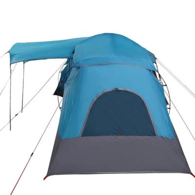Gezinstent met dak Blauw en Grijs 721 x 335 x 212 cm