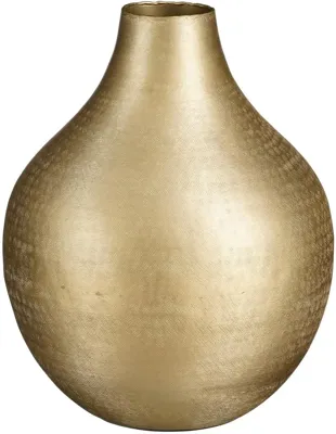 Mica Decorations vaas aluminium kyan 25x31cm champagne