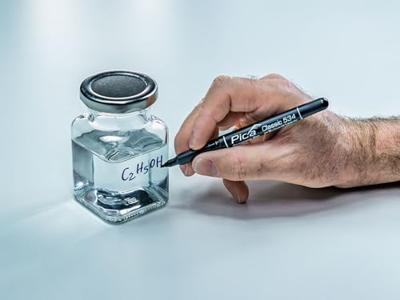 Pica 533/46 Permanent Pen rond Fijn zwart blister - PI53346SB